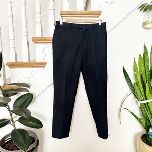 UNIQLO Black Dress Pants Slim Fit Trousers Business Casual Size 31x34